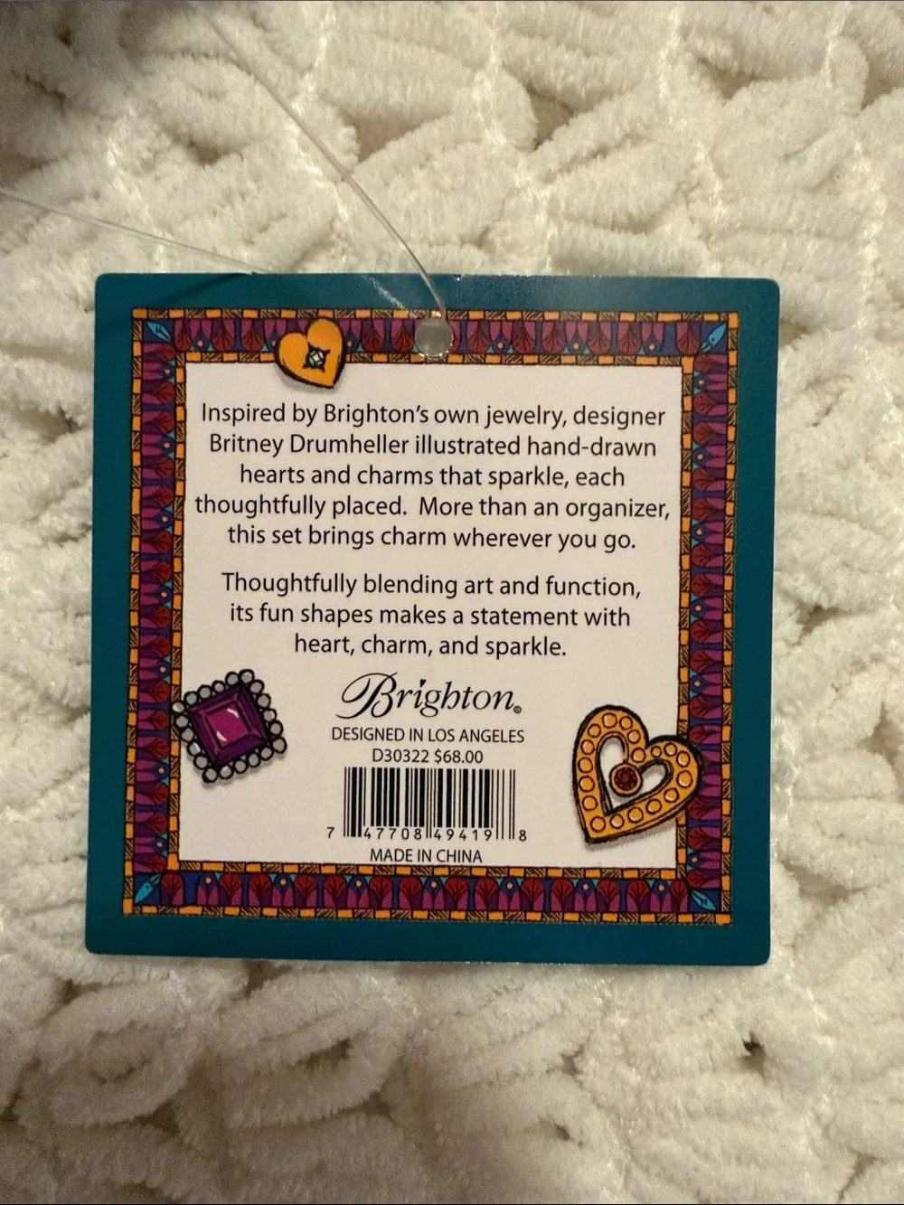 NWT Brighton Charmed Love 2 piece Jewelry Pouch Set